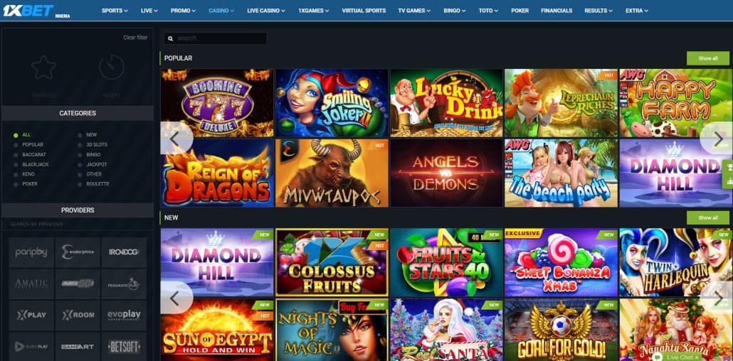 1xbet slot games in casino