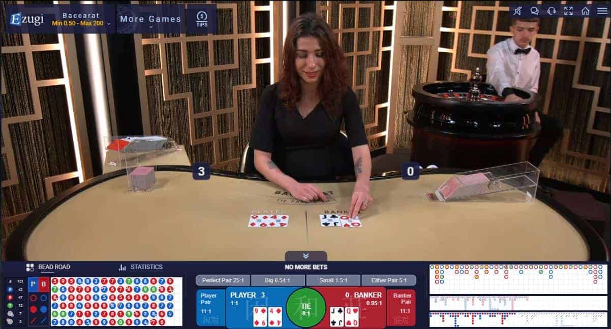 22Bet live casino game