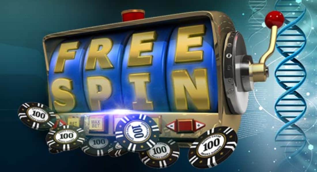 Free Spin slot with casino chips