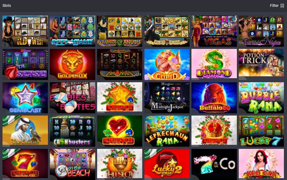 Slot games at Bet9ja casino