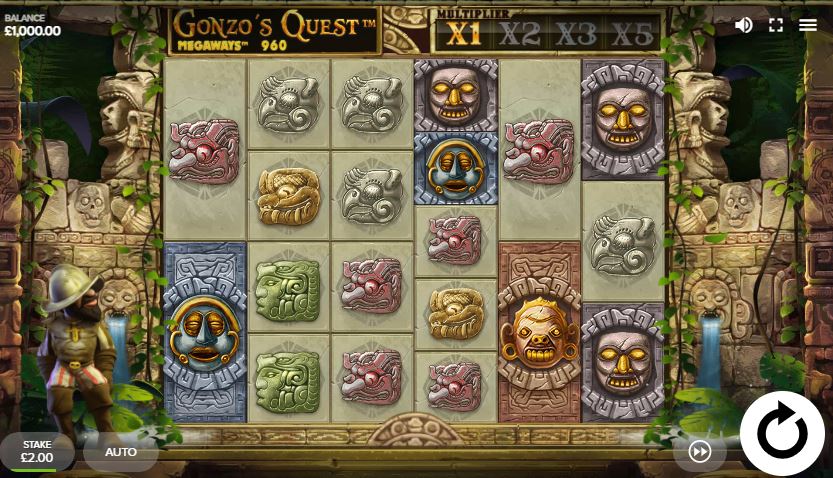 Gonzo's Quest Megaways slot game 