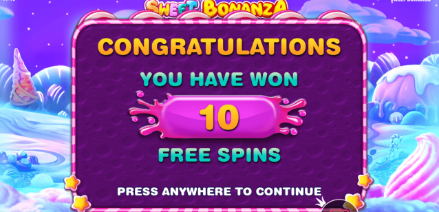 Sweet Bonanza Free spins