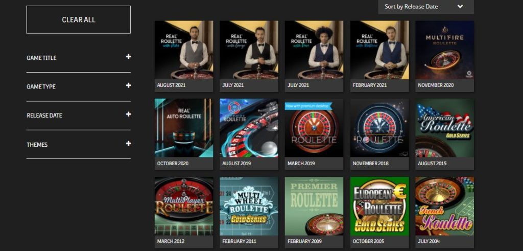 Microgaming roulette