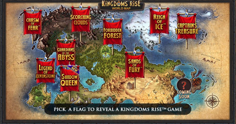 Kingdoms rise slots by Playtech