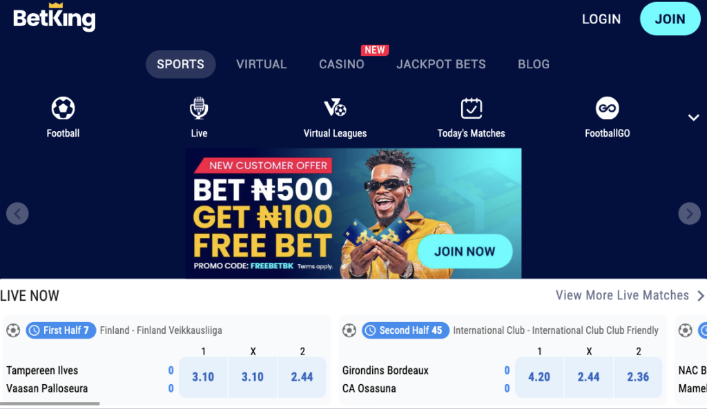 BetKing Casino Nigeria