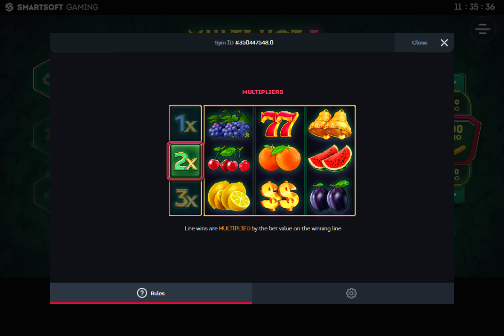 Multi Hot 5 multipliers