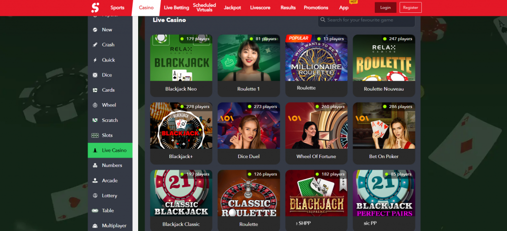 Live Casino Games