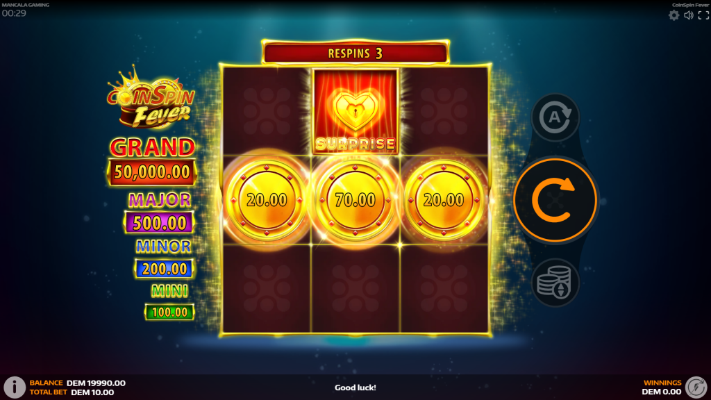 CoinSpin Fever Slot Game