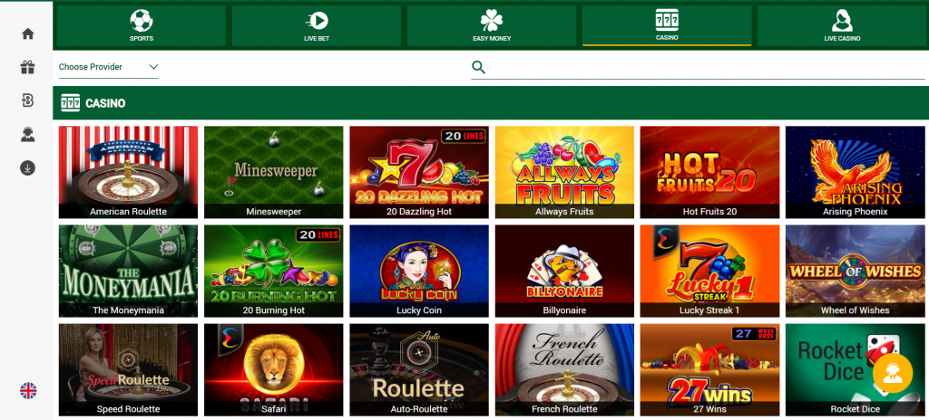 Wazobet Nigeria Casino Games